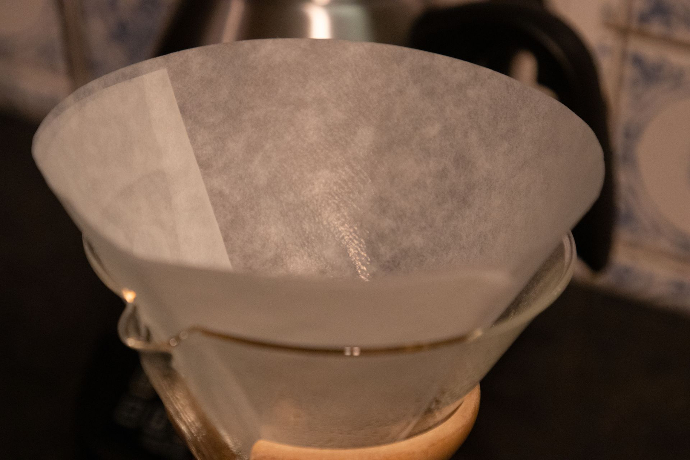 Natgemaakt Chemex filter