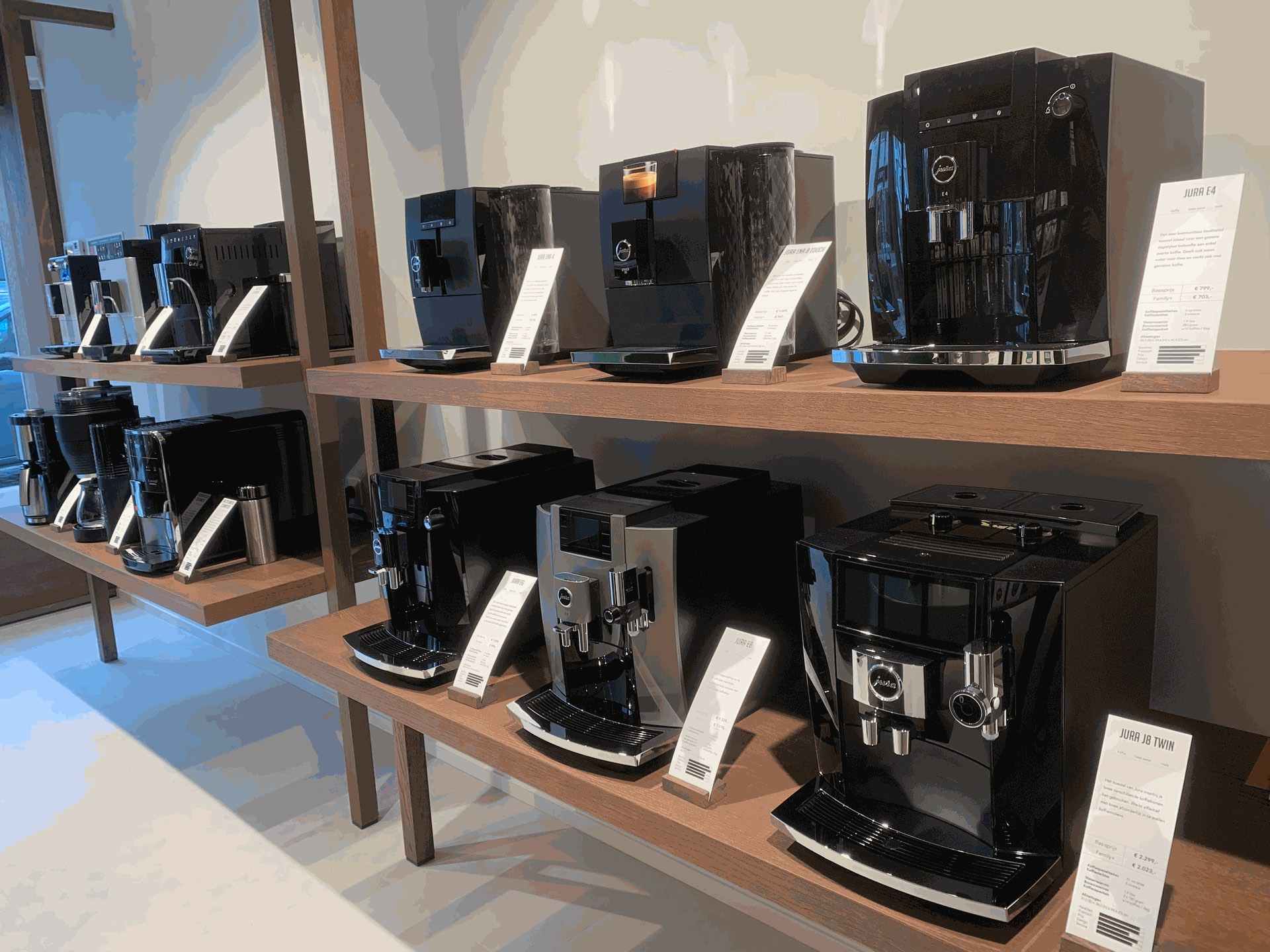 Het machineassortiment van Koffiemakers