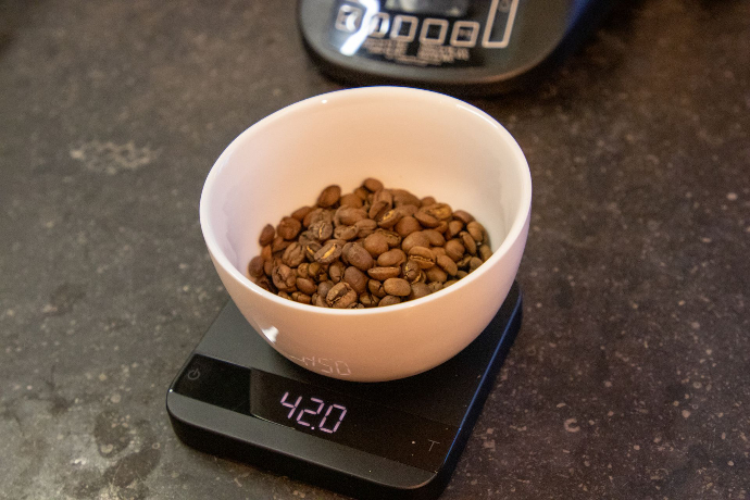 42,0g koffiebonen