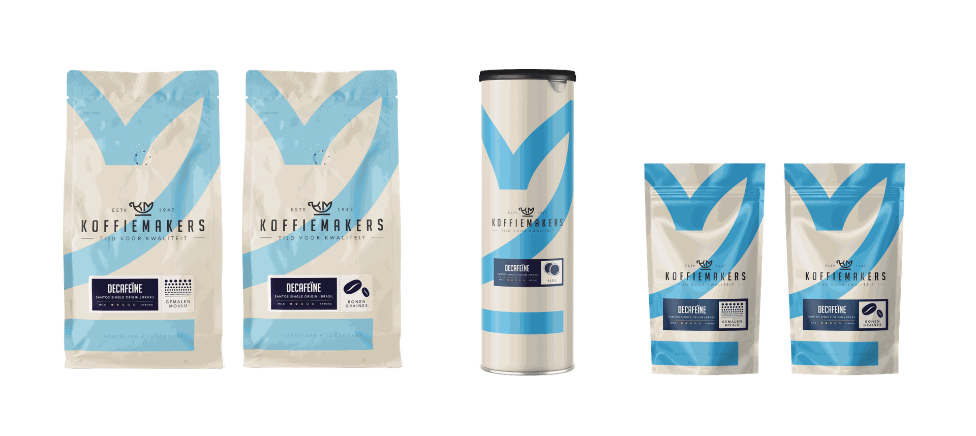 Cafeïne vrije koffie assortiment