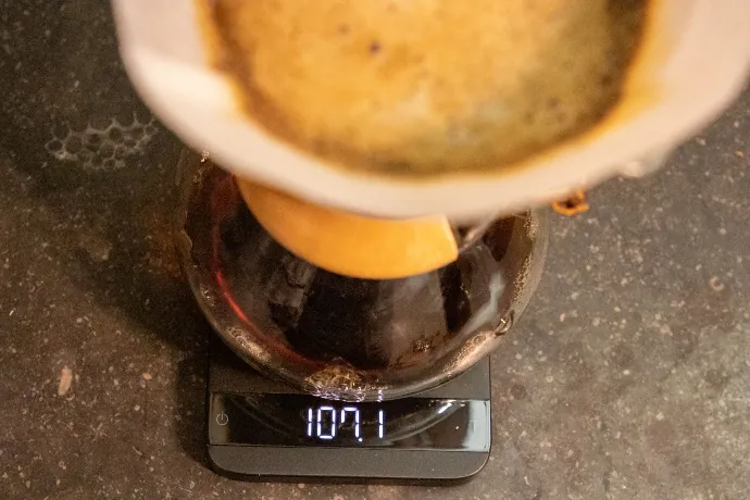 Chemex water meten Chemex water meten