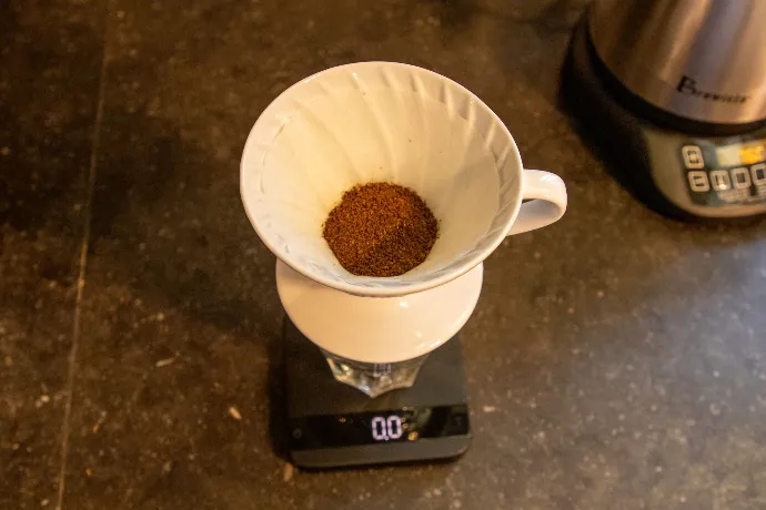 Hario V60 met koffie Hario V60 met koffie