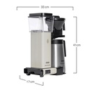 Moccamaster KBGT - Off-white - Afmetingen