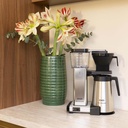 Moccamaster KBGT - Polished Silver - Met bloemen