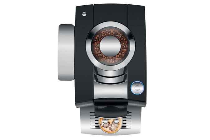 Jura Z10 Aluminium Black Bovenkant