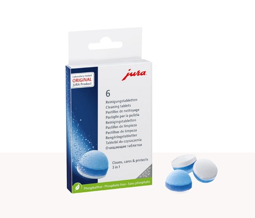 [JURA-CLEAN-TAB-6] Jura Reinigingstabletten 6st